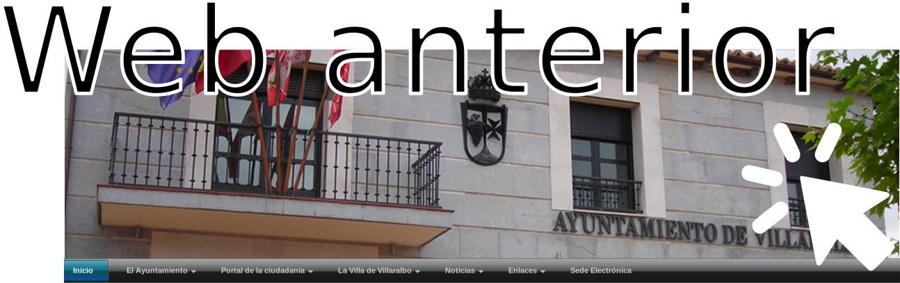 Web anterior del Ayuntamiento de Villaralbo